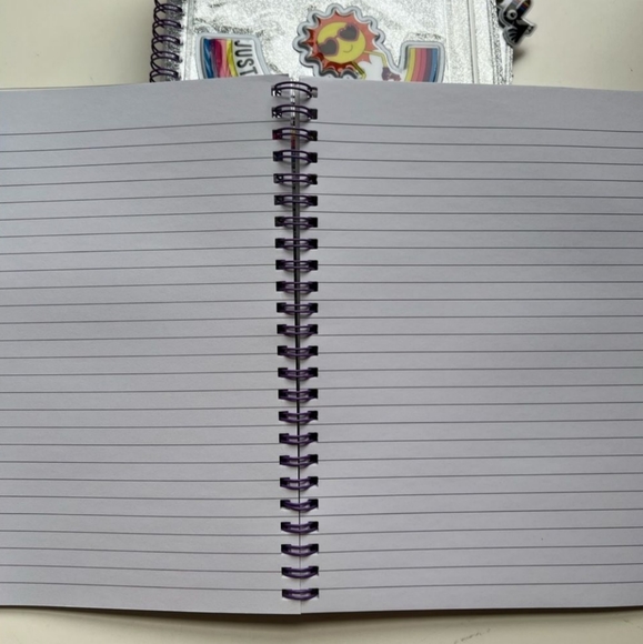 "Just Roll With It" Sparkle Journal Notebook - Picture 4 of 4